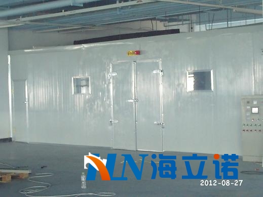 我公司承建80平方米高溫老化房